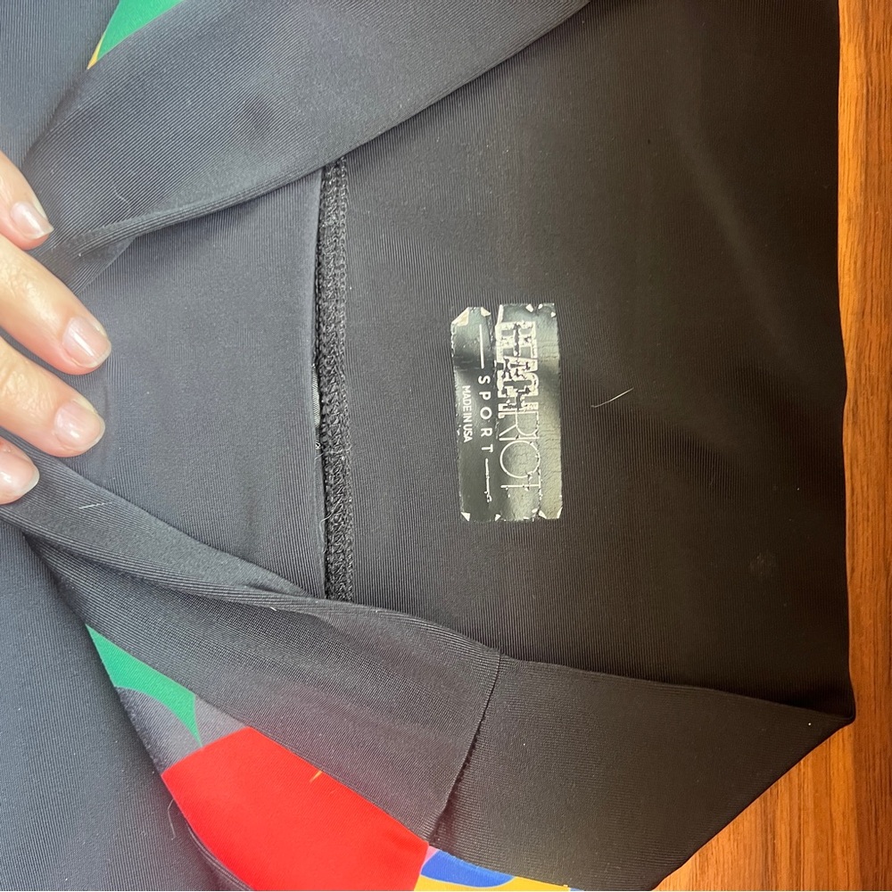 Beach Riot Black Bike Shorts with Multicolor Pattern - Picture 3 of 7
